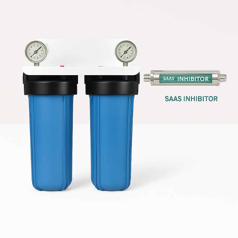 filterhuizen blauw + saas inhibitor